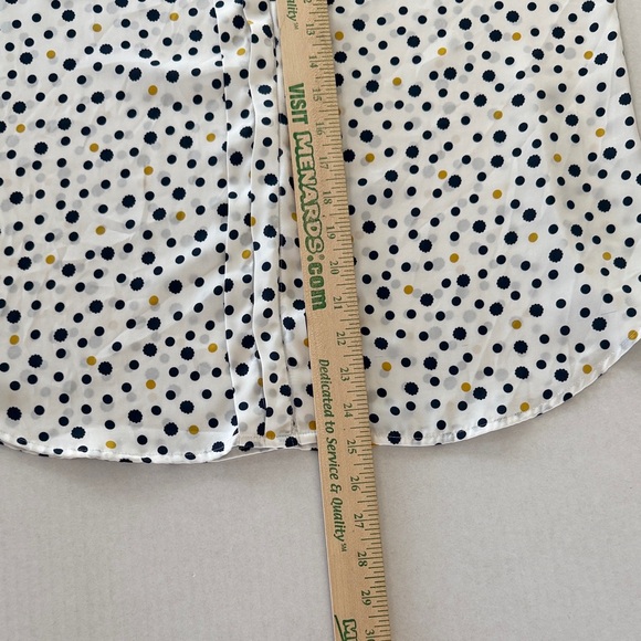Ann Taylor Factory Polka Dot Blouse Size LP - Picture 12 of 15